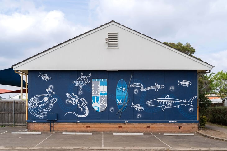 East Hills Boys High School - School murals