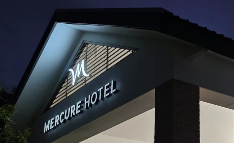 hotel signage