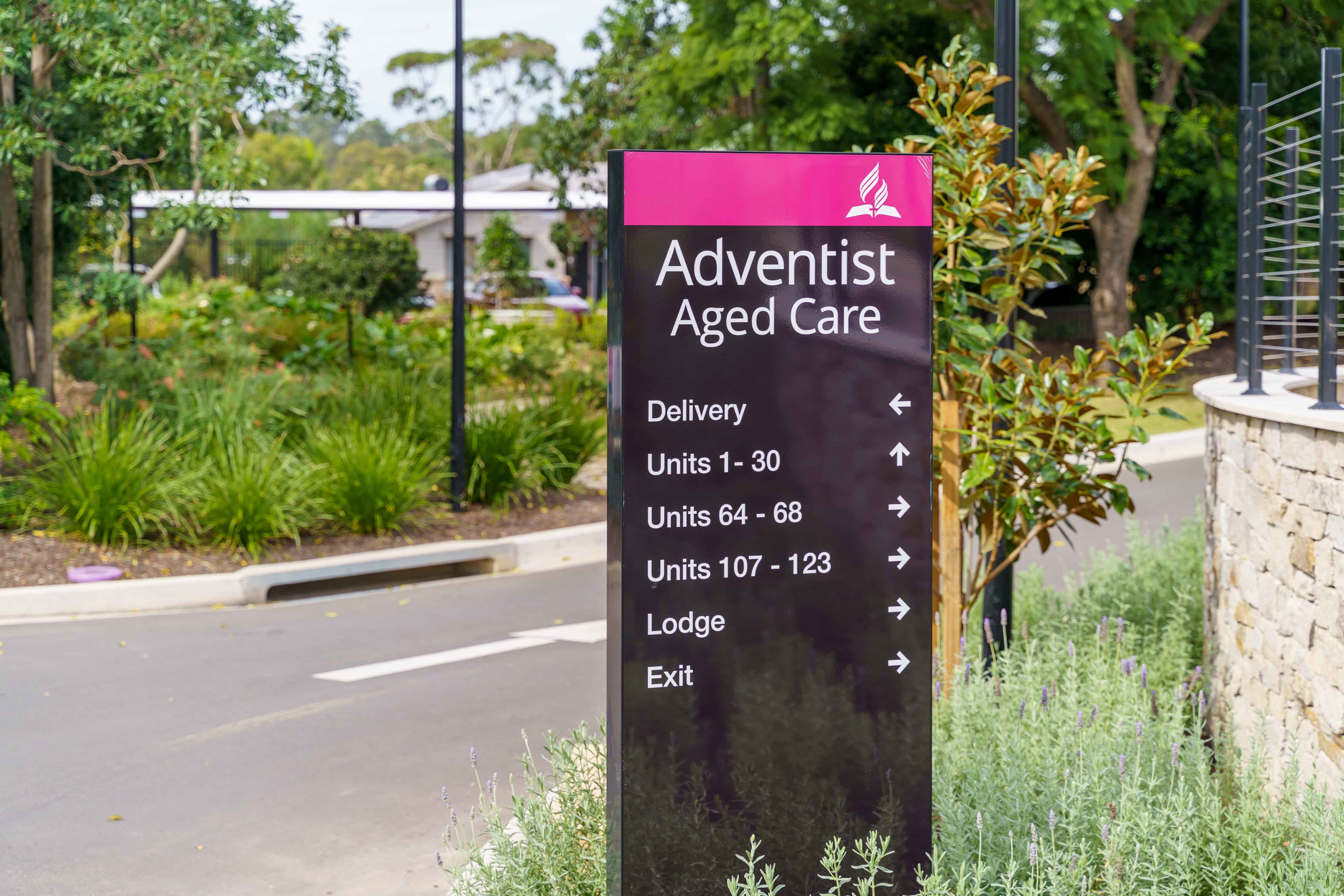 Aged Care Directional Signage