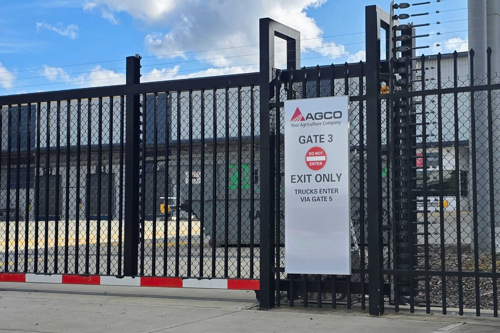 Wayfinding signage for AGCO corporation 
