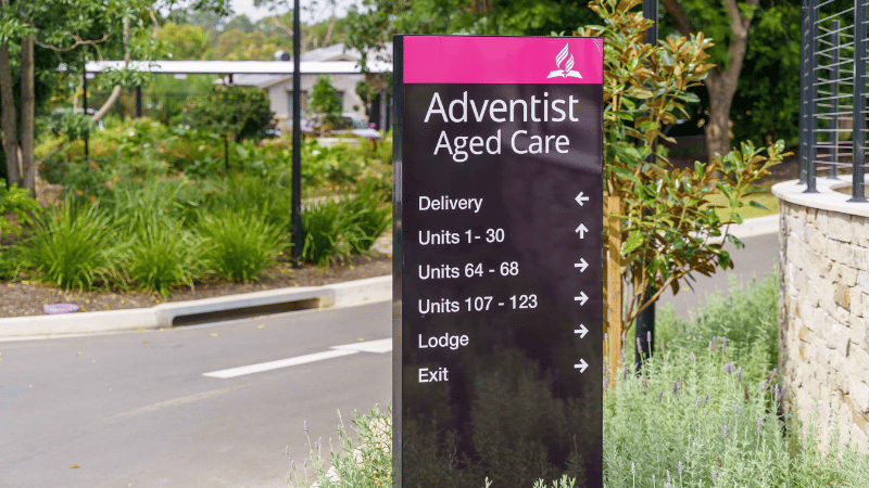 Wayfinding Signage for Aged Care Facilities: What Families, Staff, and Residents Actually Need