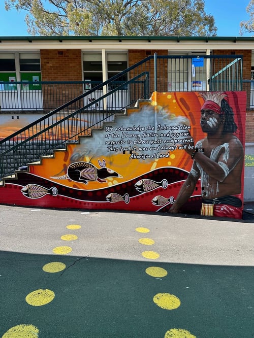 Murals for schools designed to engage and inspire students.