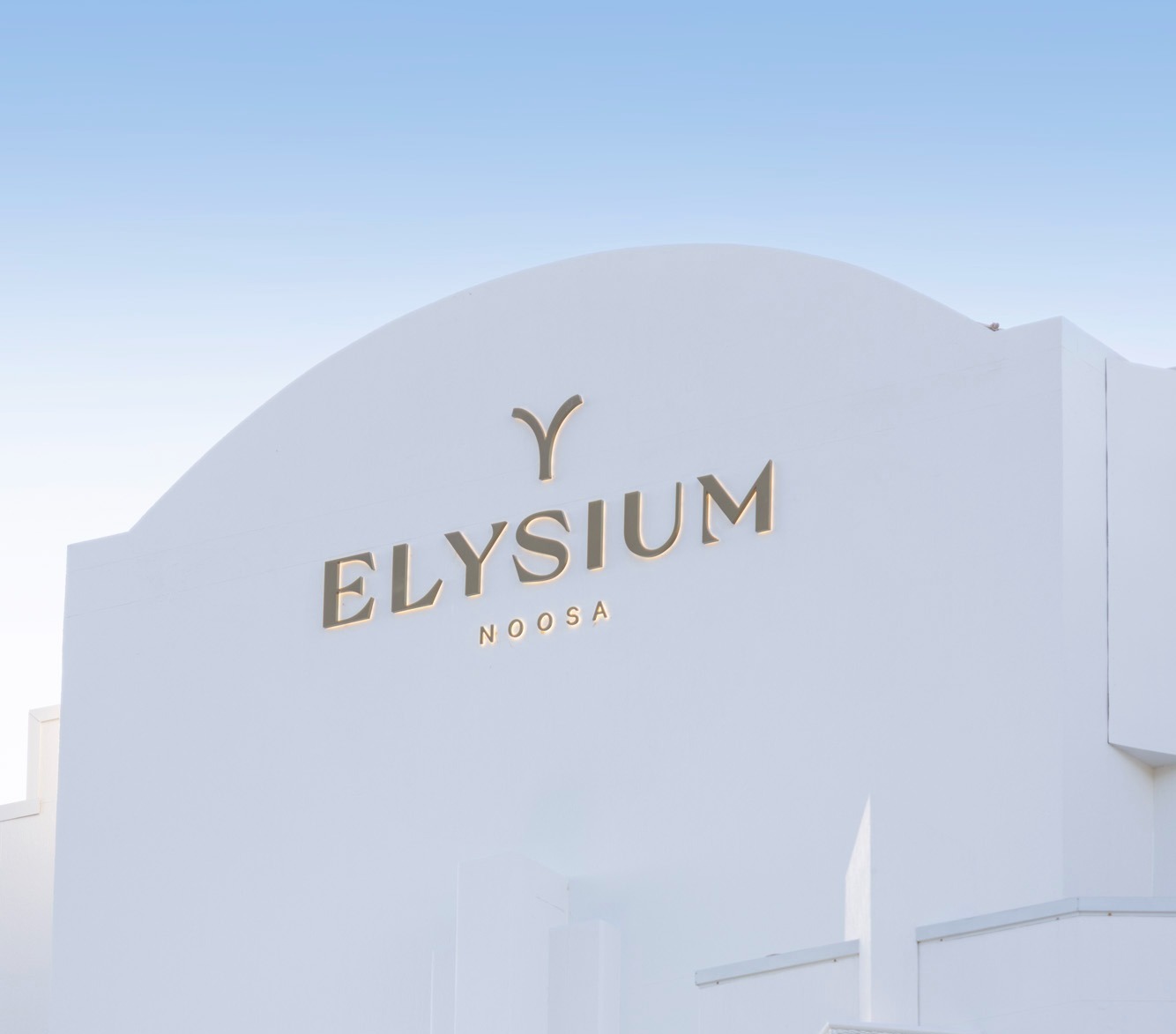 Elysium hotel signage