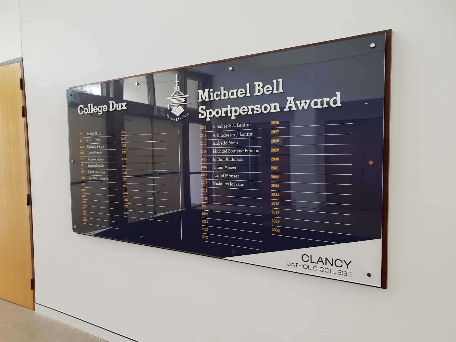 Honour Boards & Notice Boards