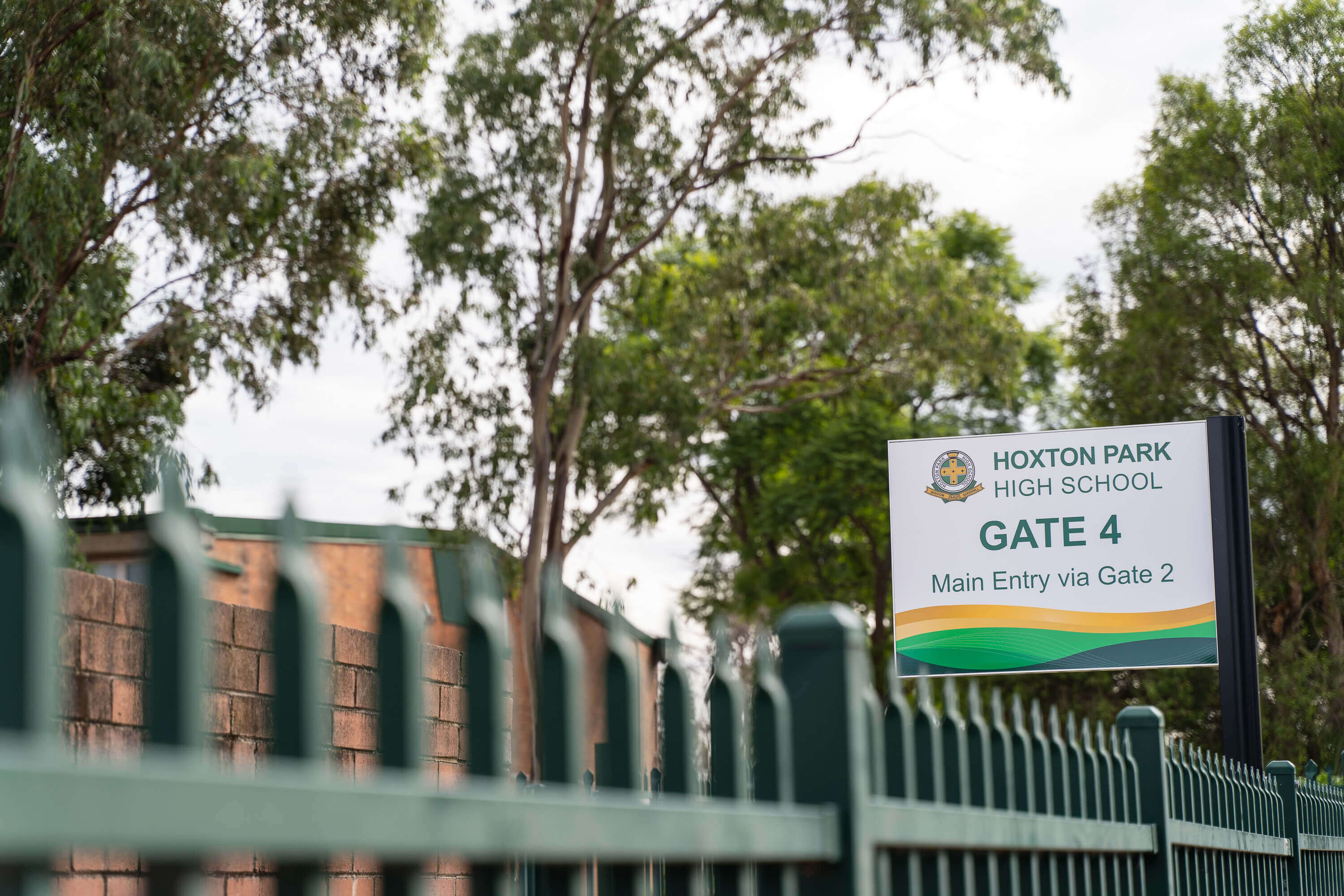 Flag Mounted Gate Signage