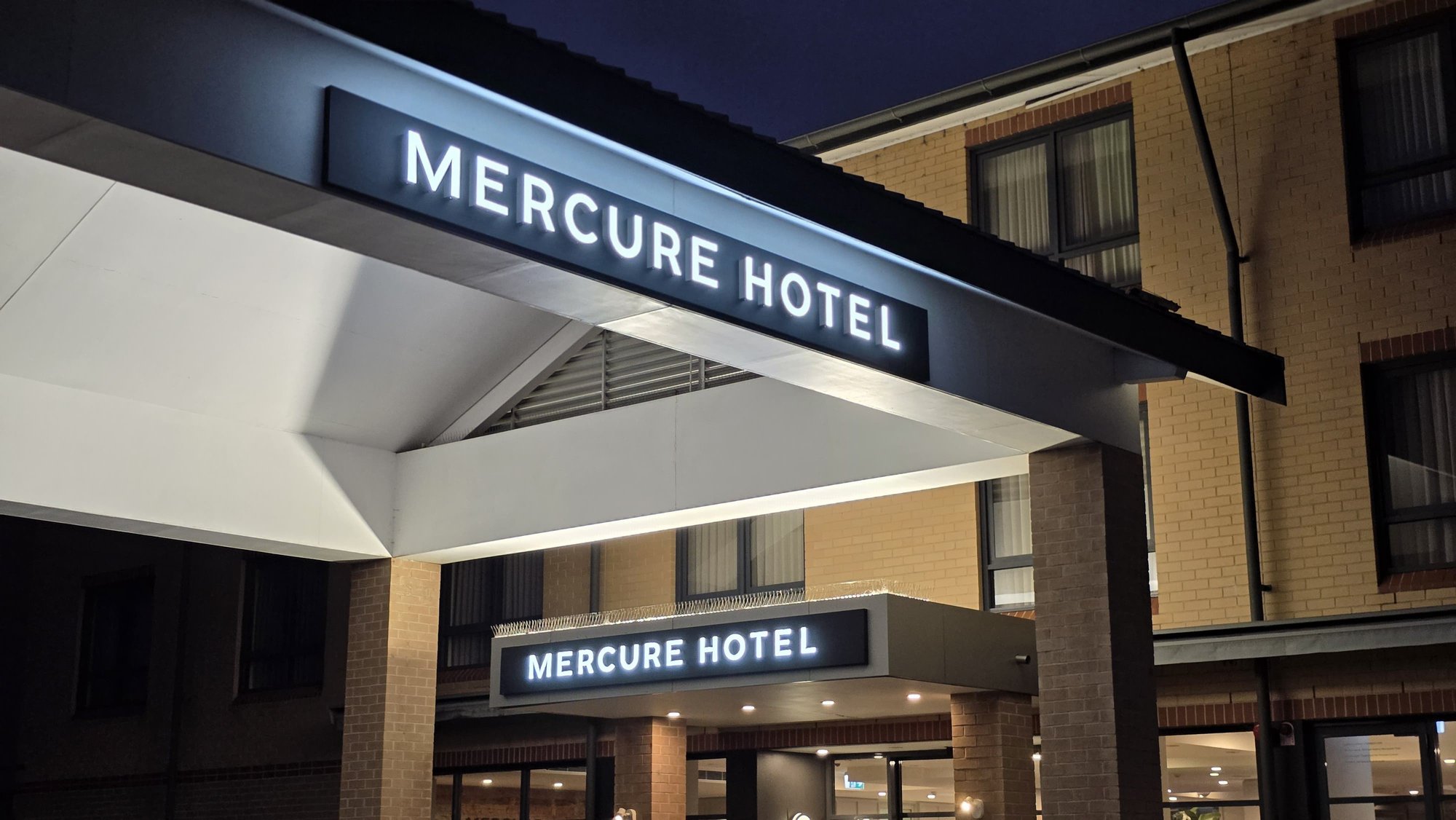 identity signage for Mecure Hotel Sydney