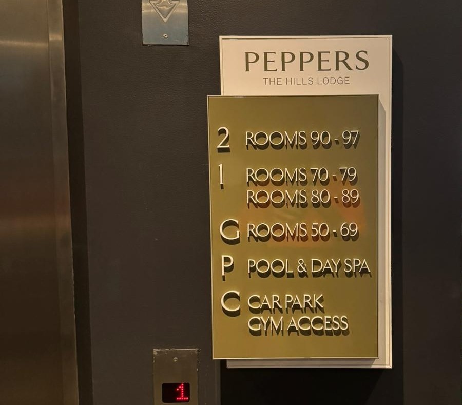 hotel directional signage