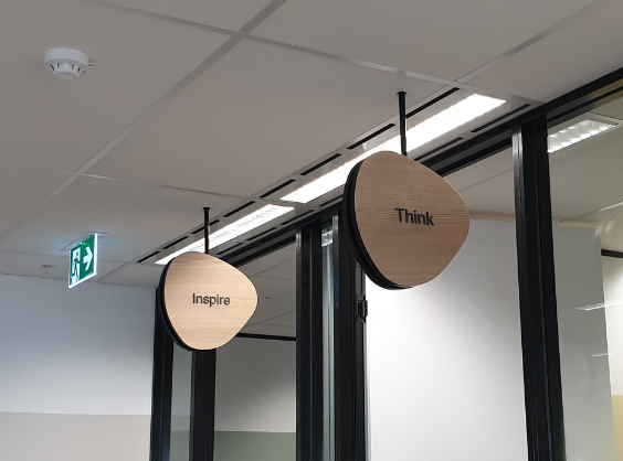 internal office signage