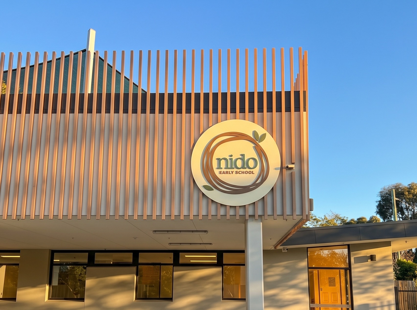 Education signage for Nido Early Learning School