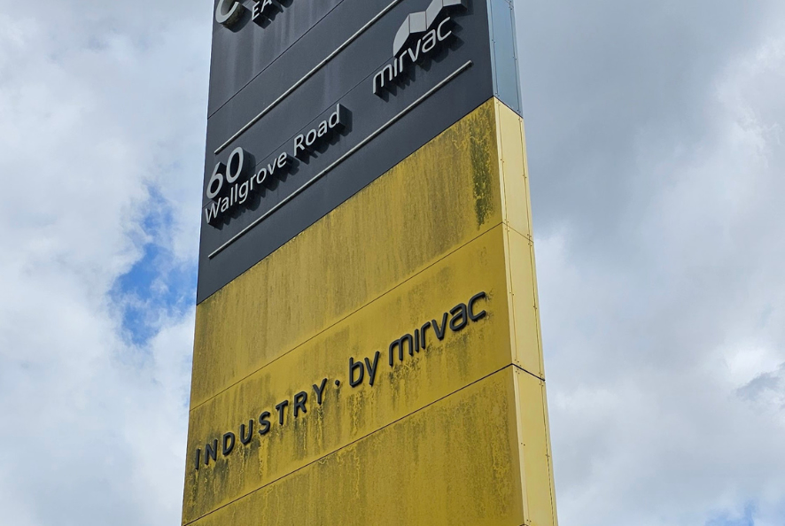 Update rusted or faded signage 