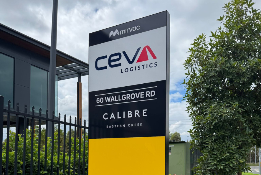 Identity signage for Mirvac