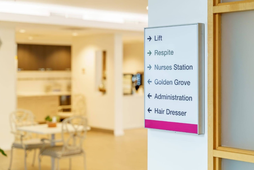 Directional signage for office receptions